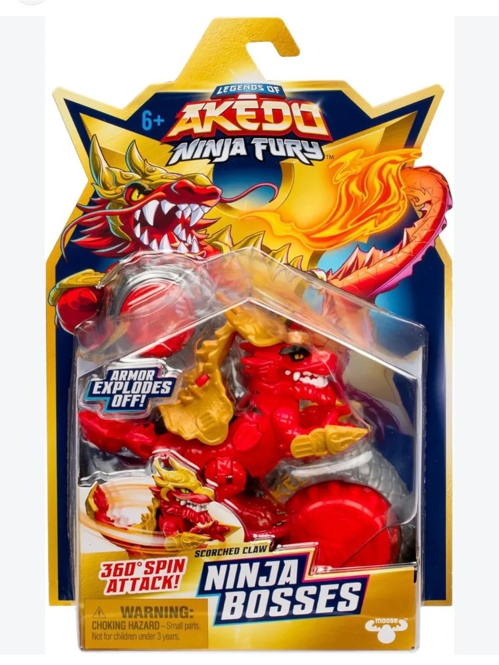 Legends of Akedo Ninja Fury Ninja Bosses Scorched Claw